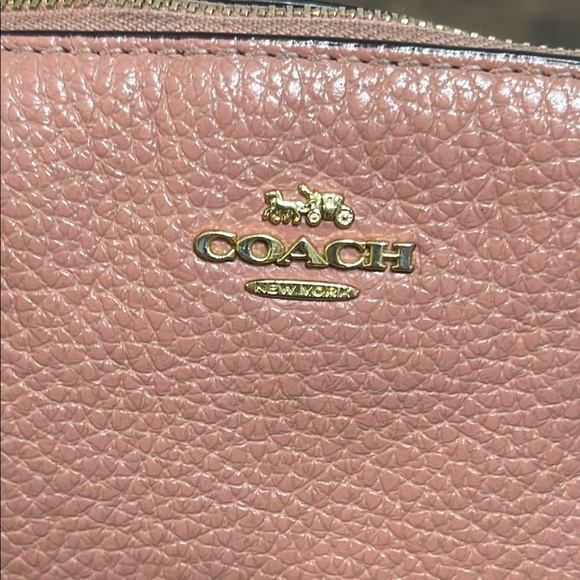 Coach Pink Leather Handbag Kelsey top handle and crossbody rose color VTG - Picture 13 of 17